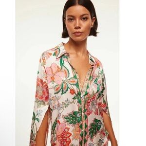 New! MISA Los Angeles Floral Button-Up Shirt